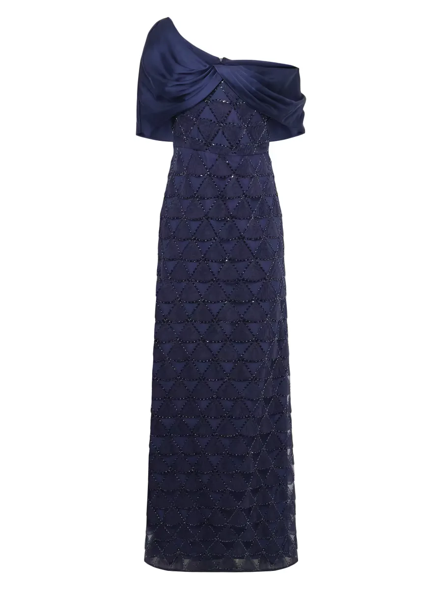 Anabella Textured Tulle Gown by Theia