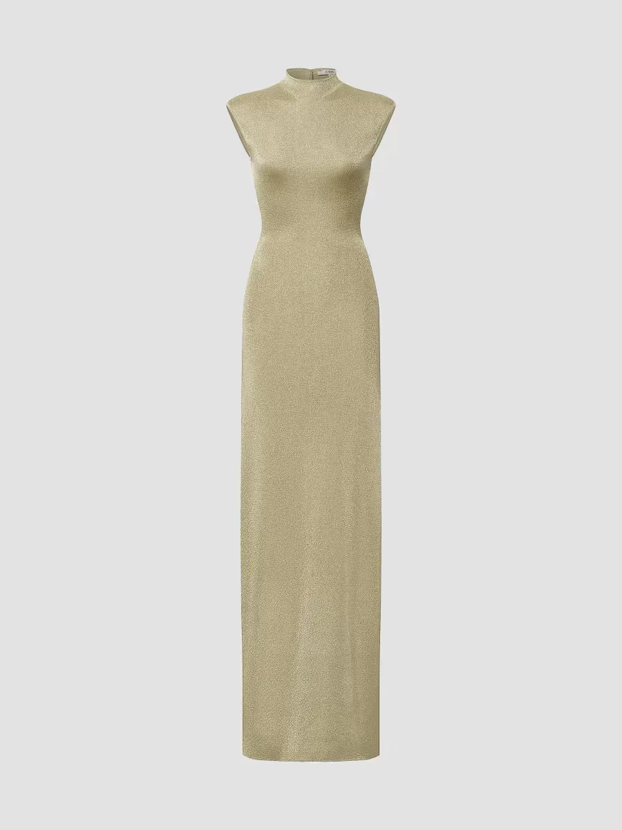 Clare Metallic Knit Maxi Dress by Et Ochs