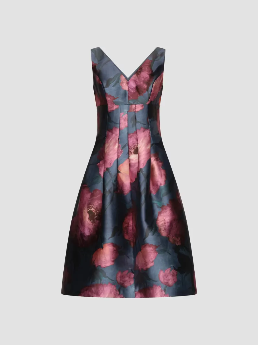 Ines Poppy Cocktail Dress by Kay Unger