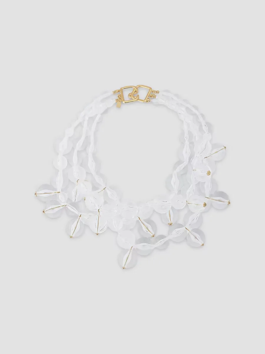Goldtone & Resin Beaded Cluster Necklace by Kenneth Jay Lane