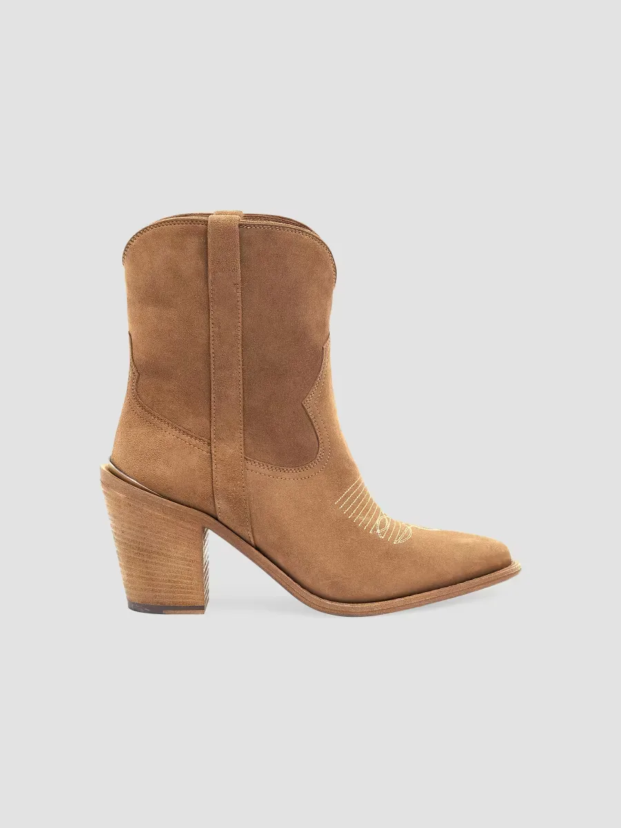 Leigh Anne 90MM Suede Ankle Booties
