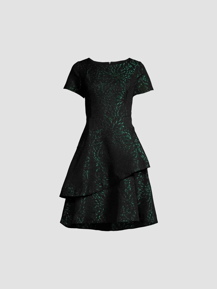 Tiered Jacquard Dress by Shani