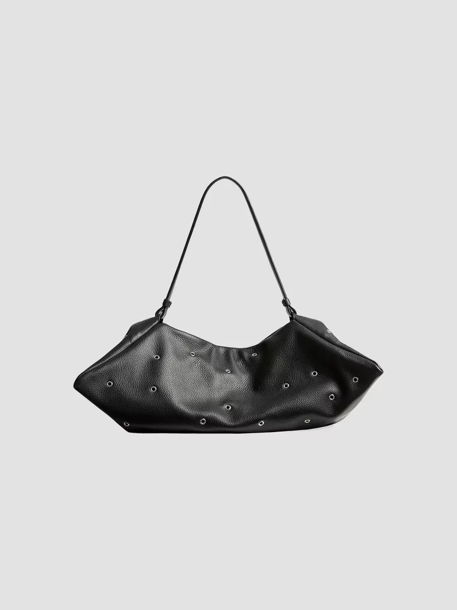 Origami Grommeted Leather Shoulder Bag by Altuzarra