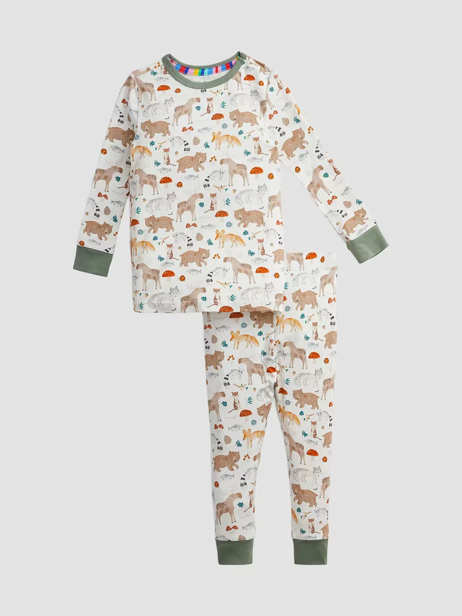 Wonderful Wildlife Animal-Print Pajamas by Magnetic Me