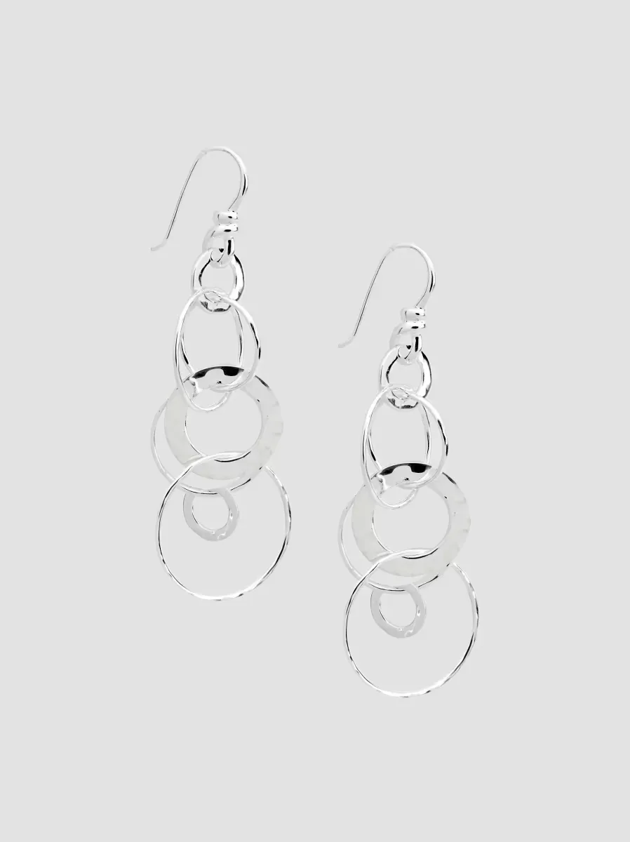 925 Classico Hammered Jet Set Drop Earrings by Ippolita