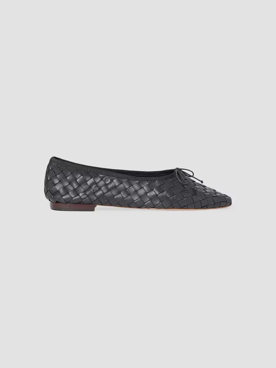 Landrey Woven Leather Ballet Flats