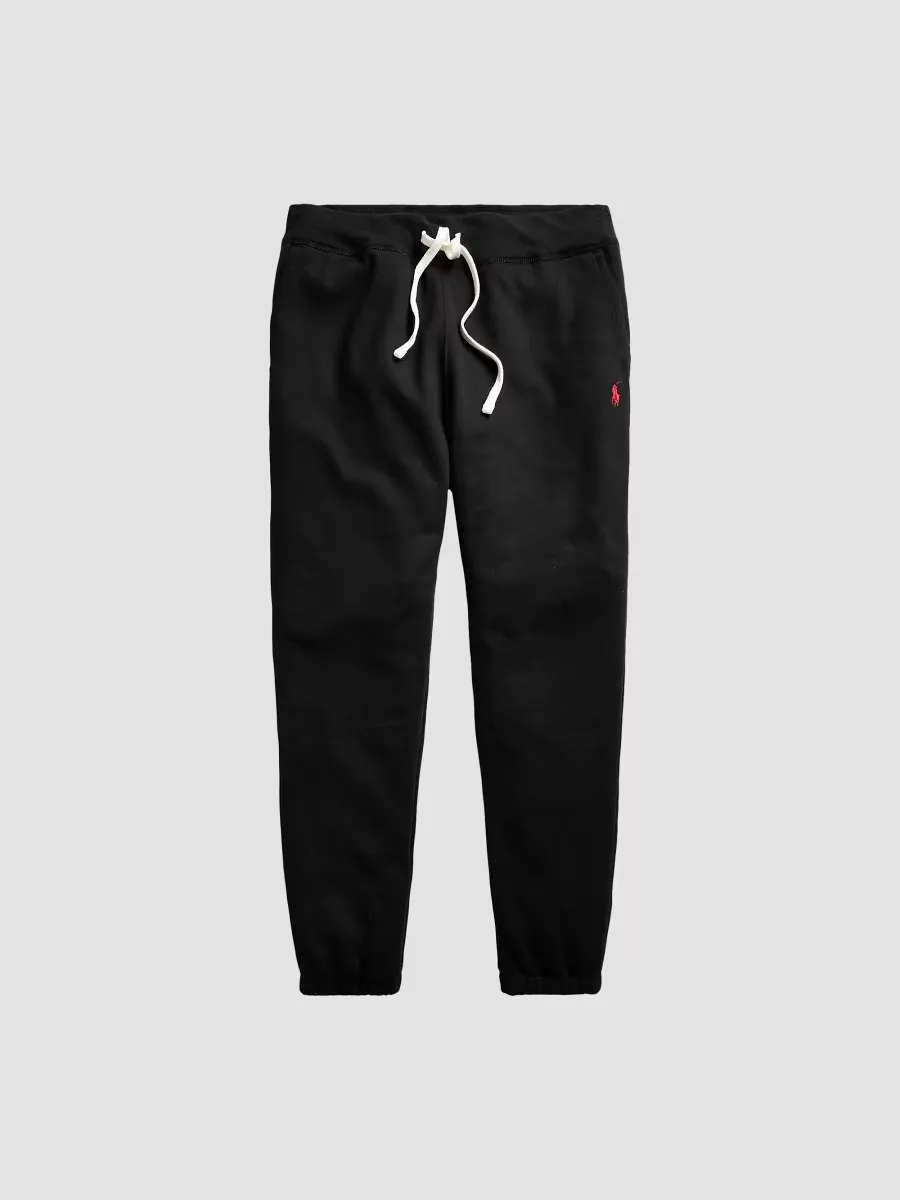 Cotton Fleece Athletic Pants - Polo Black by Polo Ralph Lauren