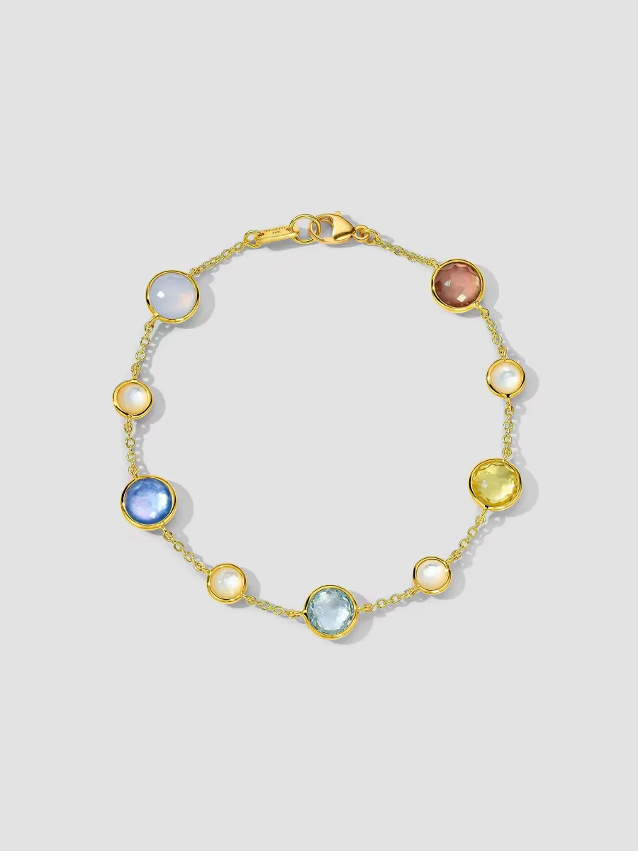 Lollipop Wildflower 18K Yellow Gold & Multi-Stone Chain Bracelet by Ippolita