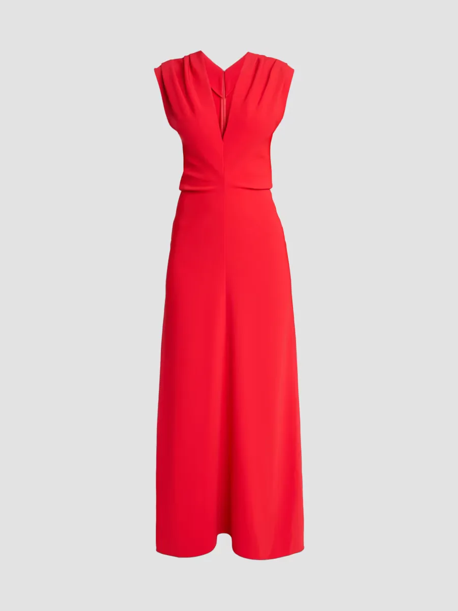 Geraldine Gathered Crepe Maxi Dress by Proenza Schouler