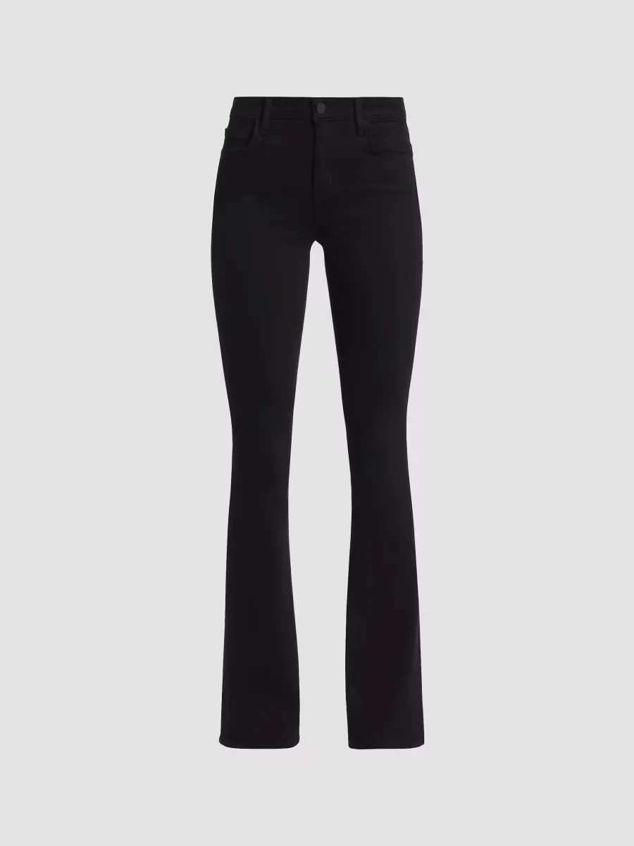 Selma High-Rise Boot-Cut Jeans - Noir by L'AGENCE