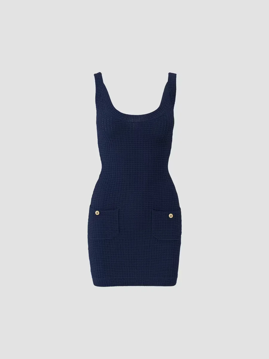 Finola Waffle Knit Mini Dress by Melissa Odabash
