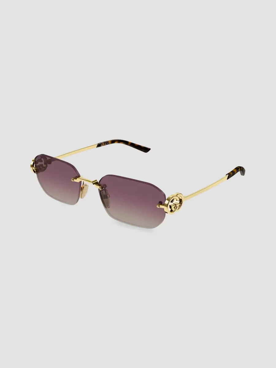 Interlocking G GG Evolution 57MM Rectangular Sunglasses
