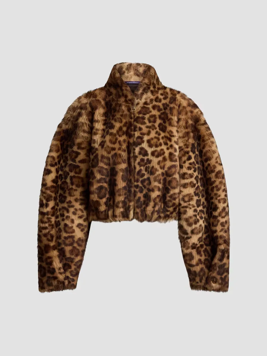 Balvin Leopard-Print Shearling Coat by Ralph Lauren