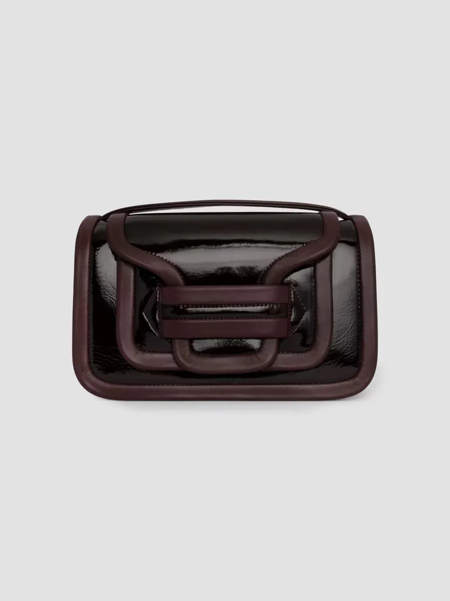 Maxi Alpha Patent Leather Crossbody Bag by Pierre Hardy