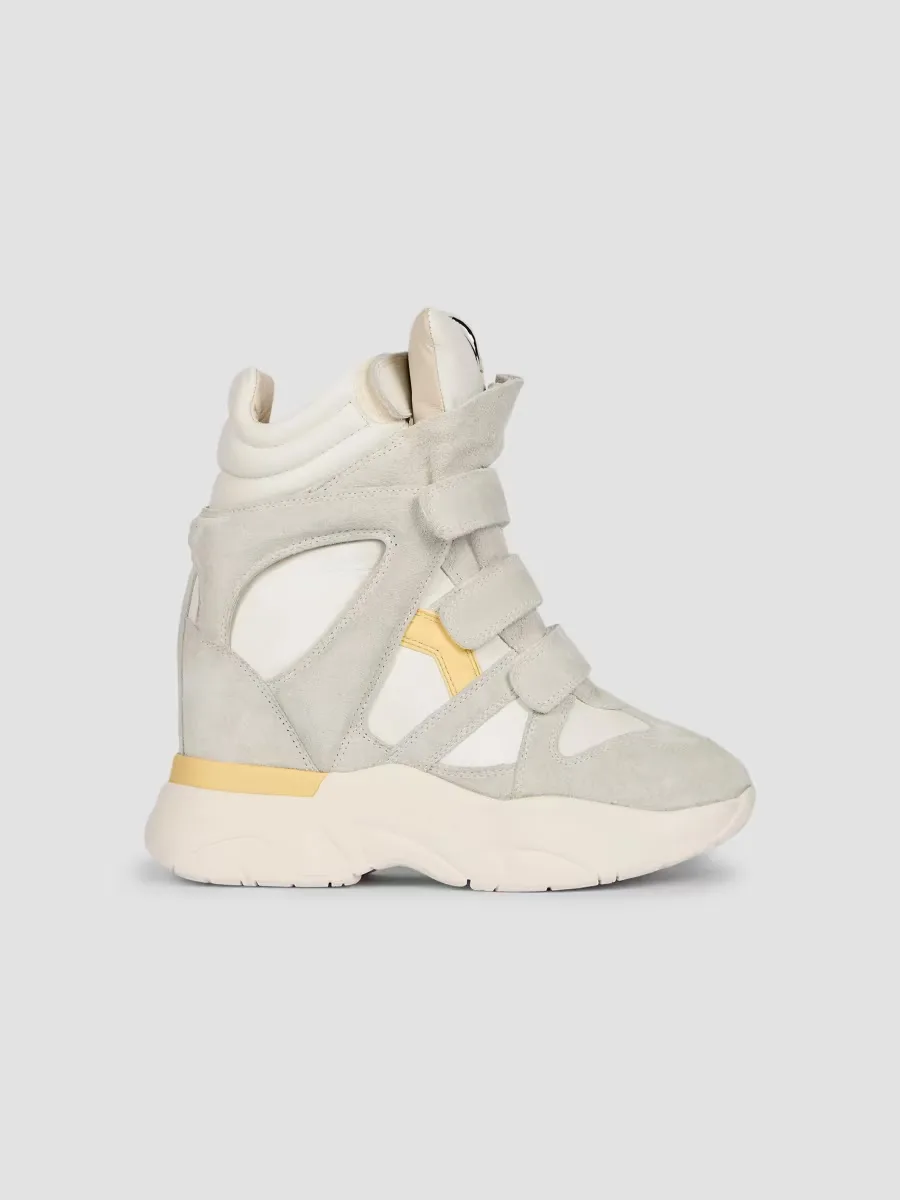 Balskee Suede-Leather High-Top Sneakers by Isabel Marant