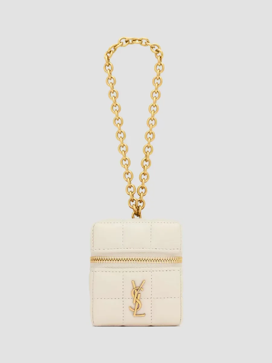 Cassandre Matelasse Carre Mini Cube in Lambskin by Saint Laurent