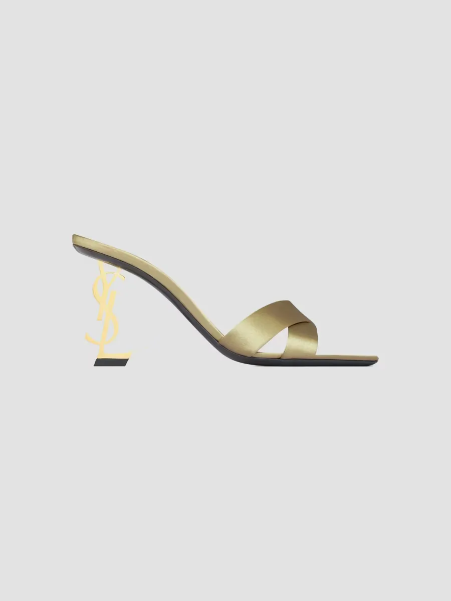 Opyum Mules in Satin Crepe