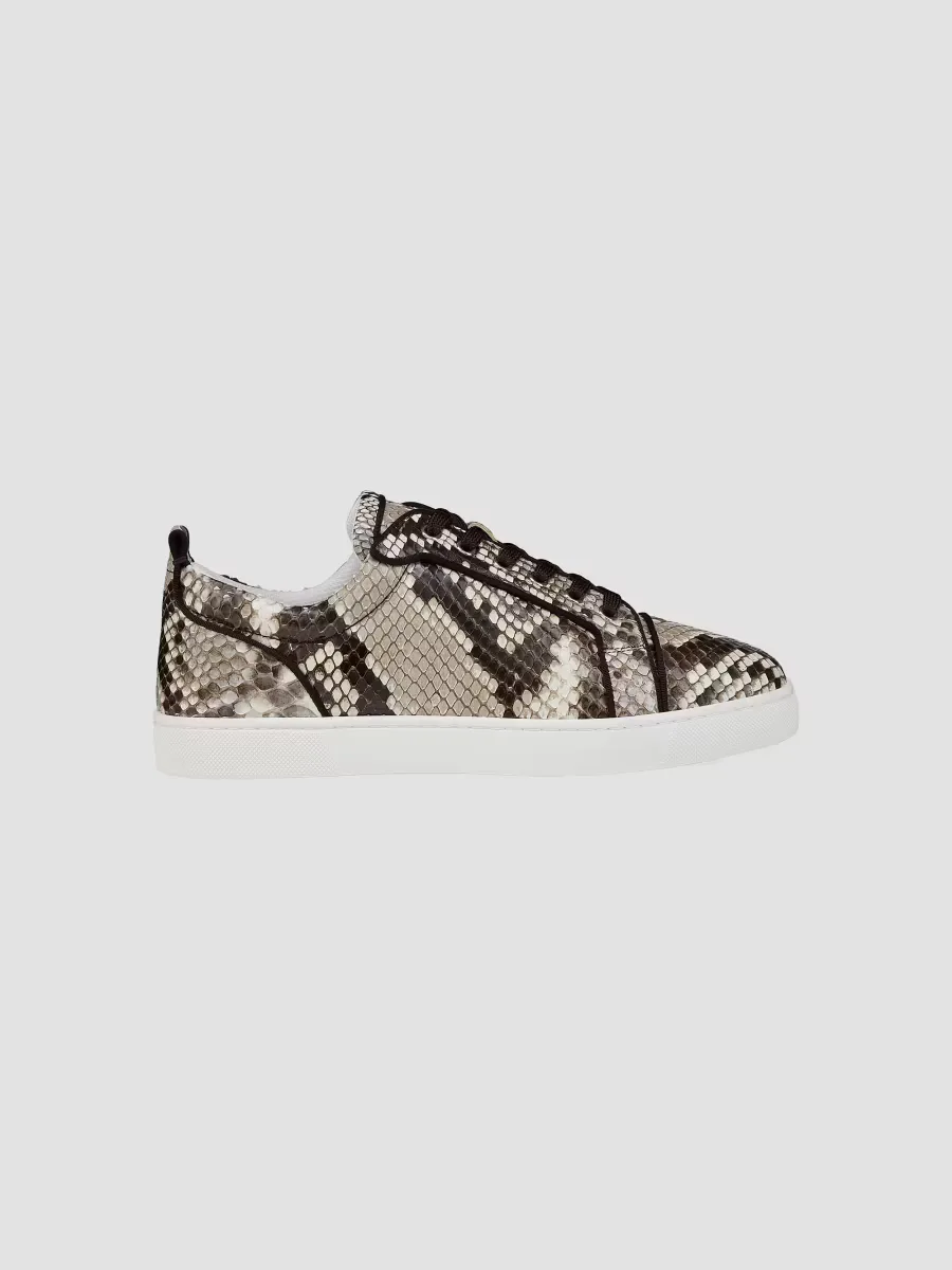Louis Junior Python Leather Sneakers by Christian Louboutin