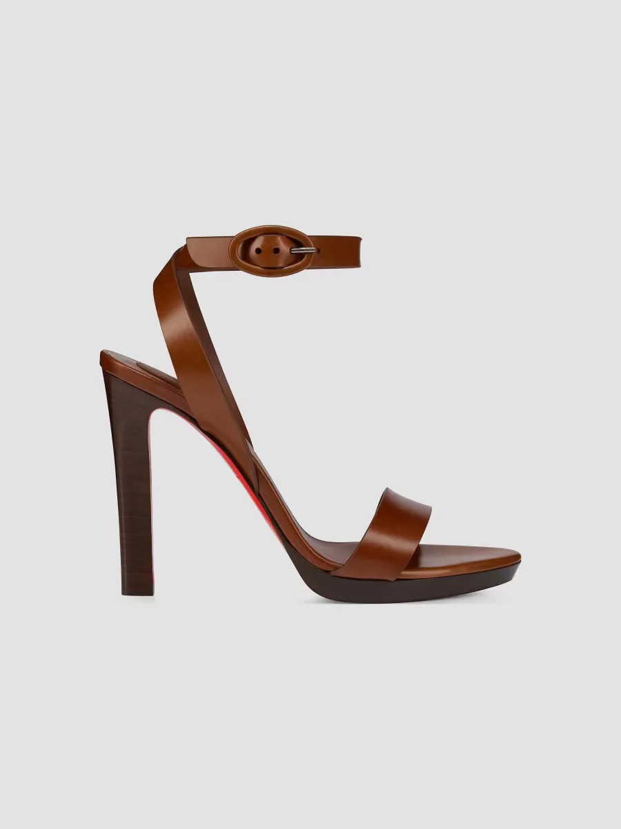 Fanny 120MM Leather Sandals by Christian Louboutin