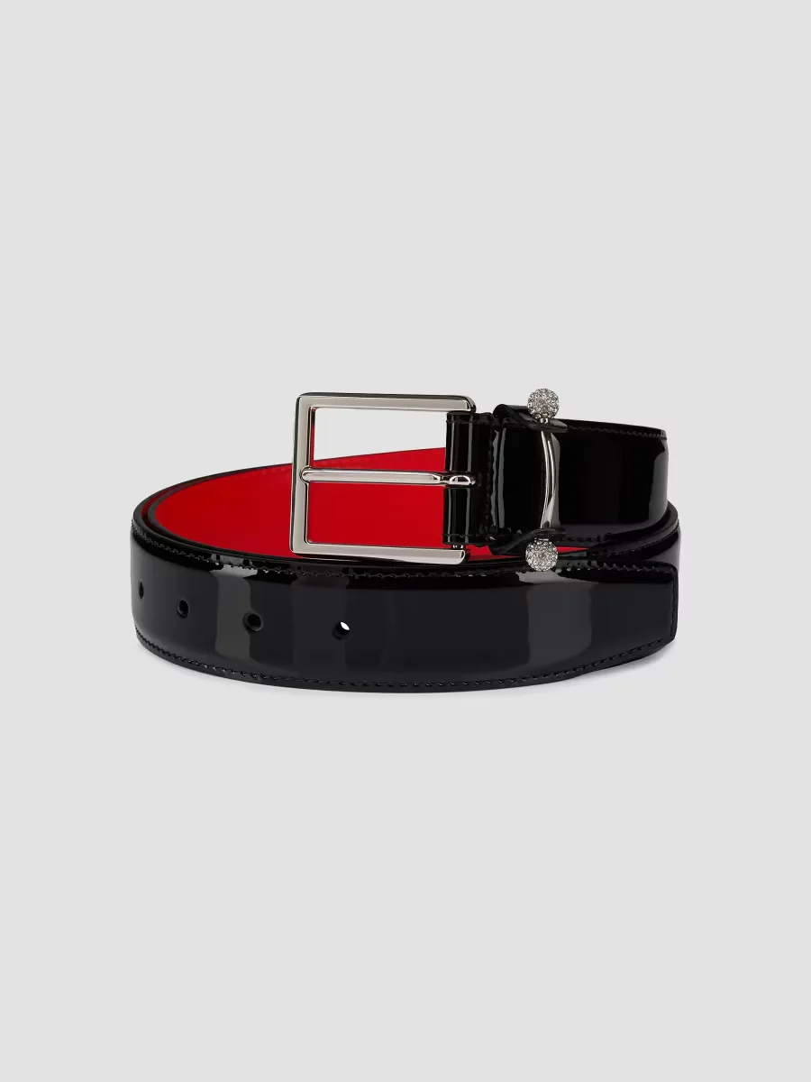 Chambeliss Patent Leather Belt by Christian Louboutin