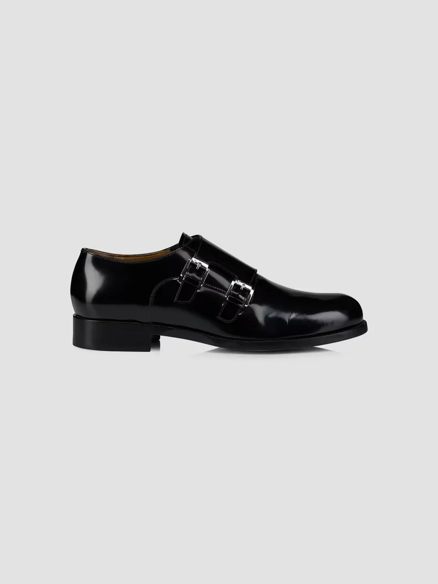 Moustachou Monk Strap Leather Dress Shoes by Christian Louboutin