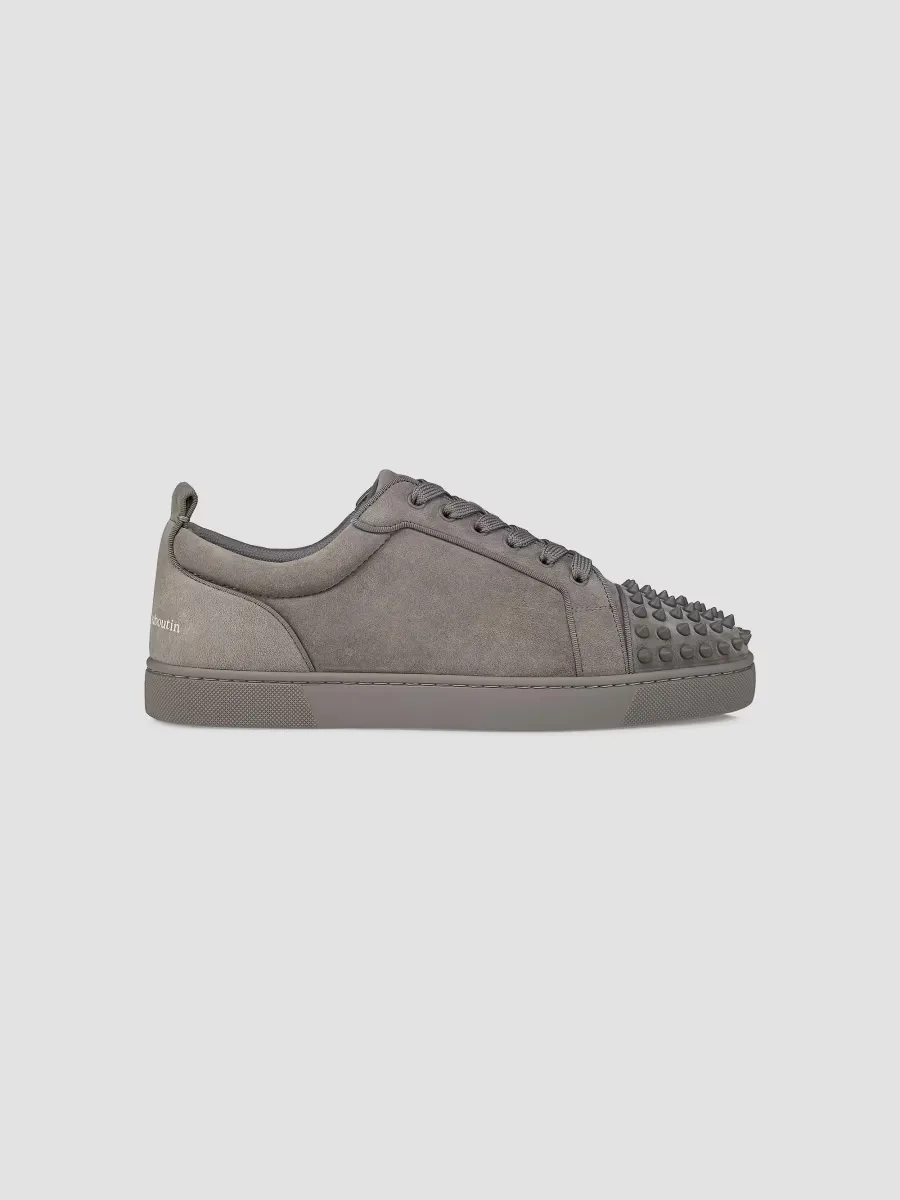 Louis Jr Spikes Canopy Suede Sneakers by Christian Louboutin