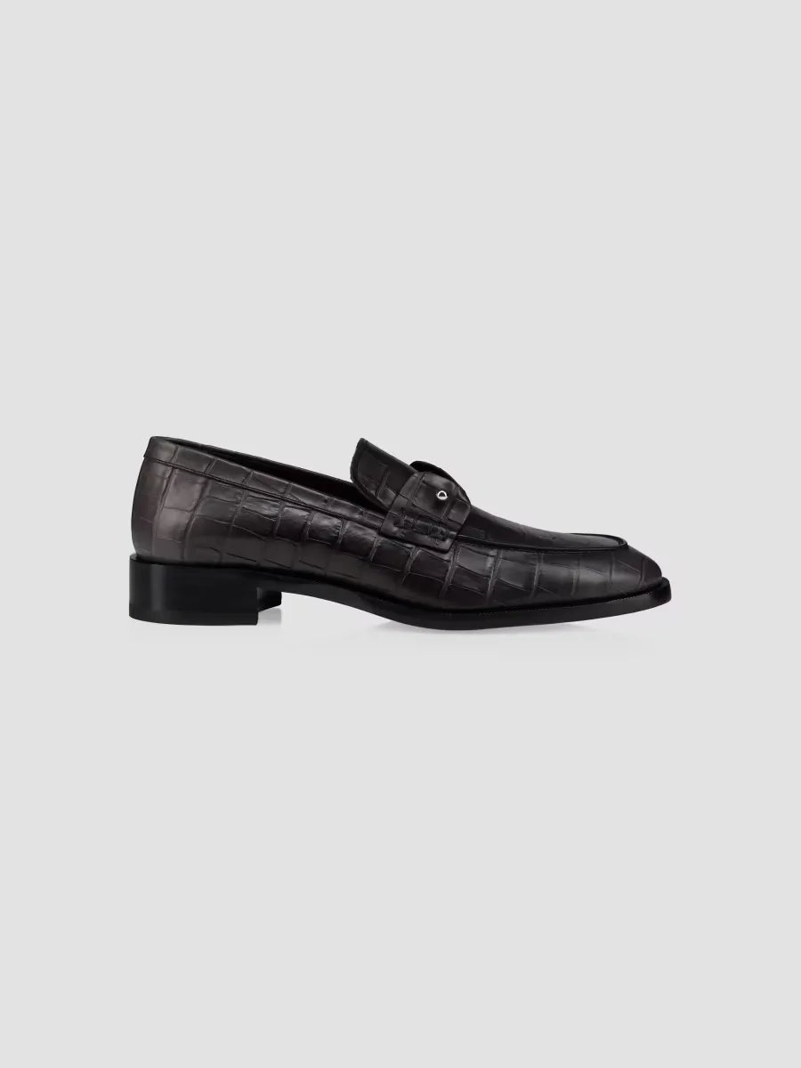 Chambelimoc Patinated Leather Loafers by Christian Louboutin
