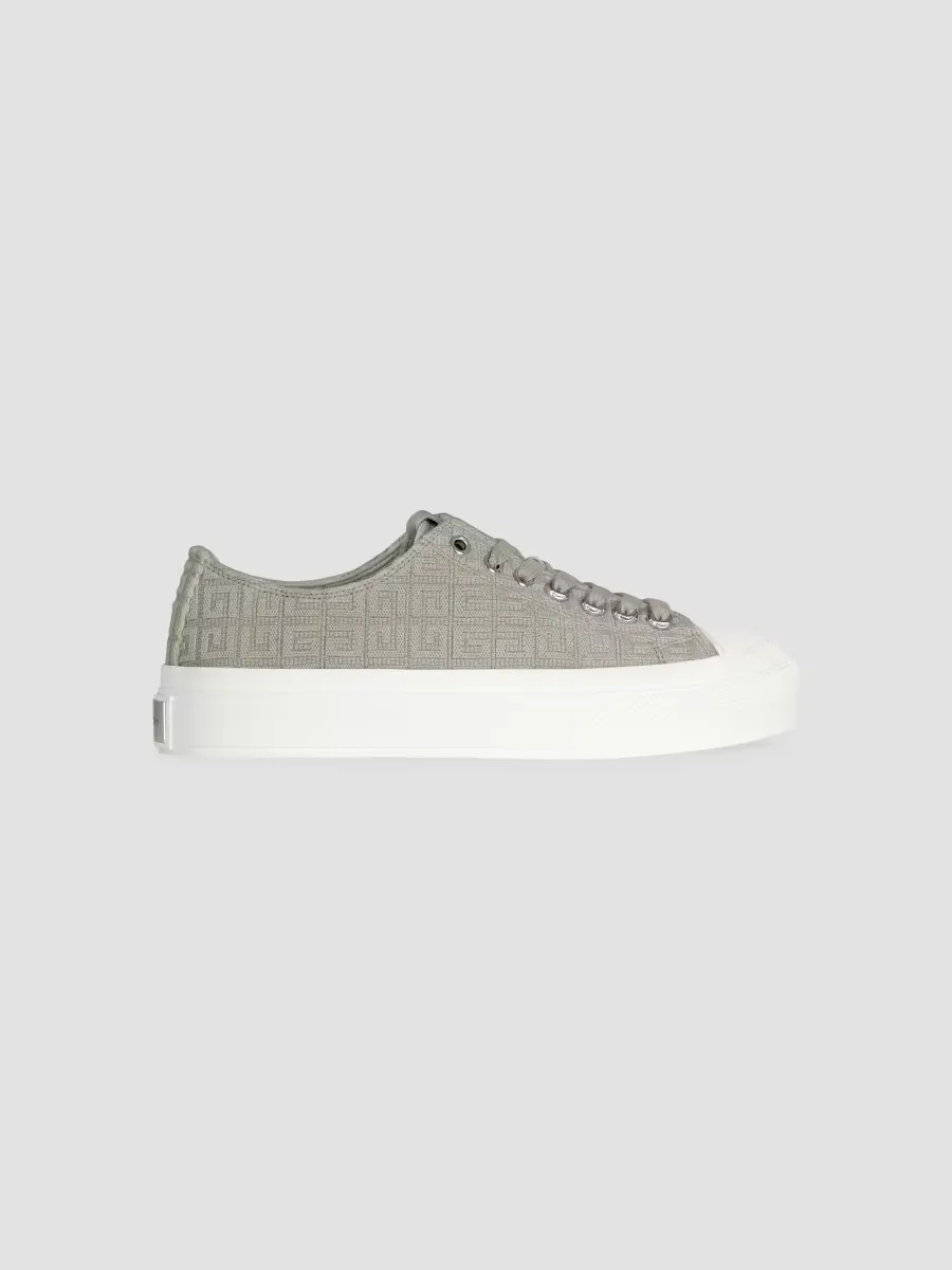 City Sneakers in 4G Embroidered Canvas by GIVENCHY