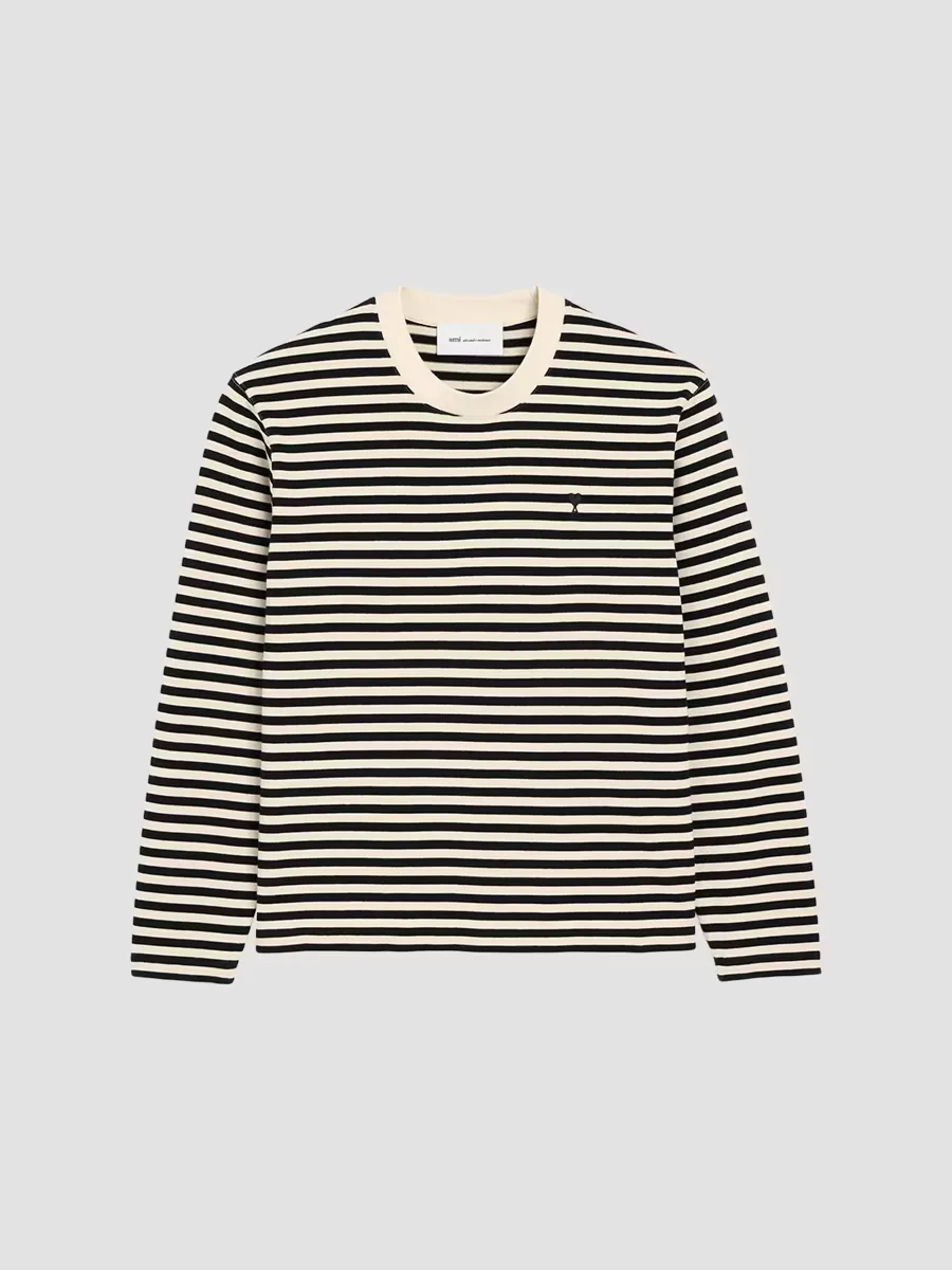 Ami De Coeur Embroidery Crewneck T-Shirt by AMI Paris