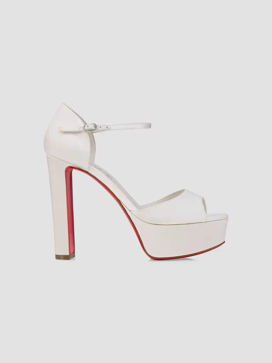 Sandaloo 130MM Satin Sandals by Christian Louboutin