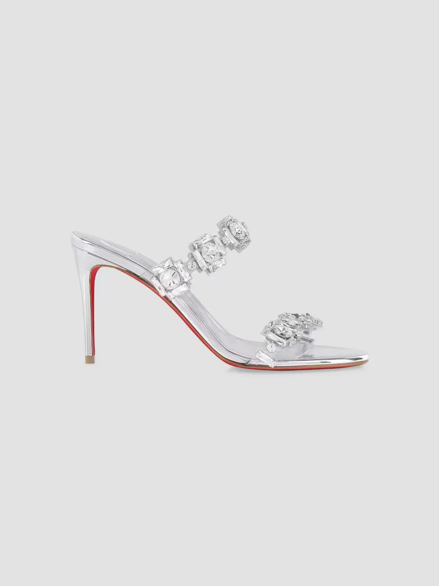 Just Jewel 85MM Specchio Leather Heels by Christian Louboutin