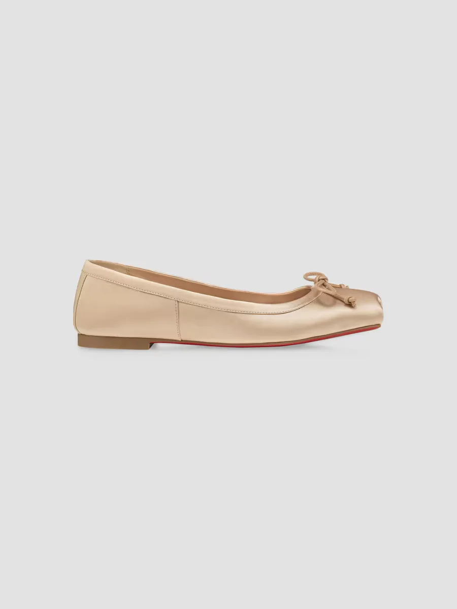 Mamadrague Satin Ballerina Flats by Christian Louboutin