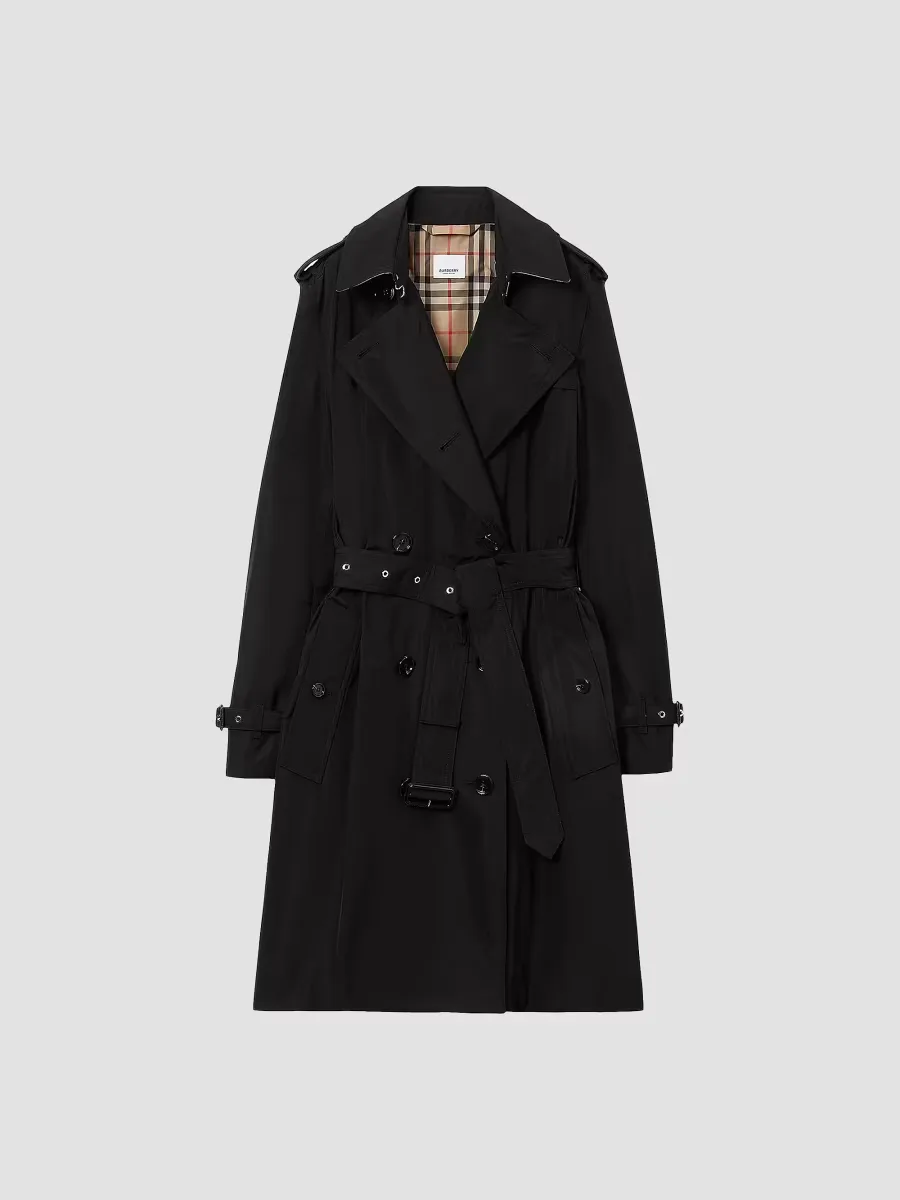 Kensington Belted Double-Breasted Logo Coat by Burberry