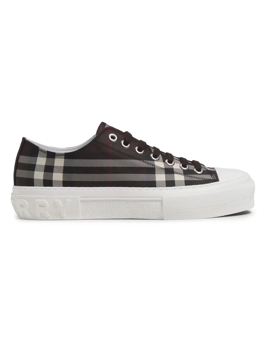 Jack Check Tennis Sneakers by Burberry