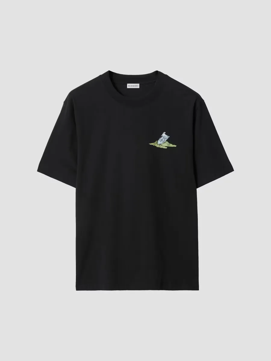 Ryan Knight & Tree Cotton T-Shirt by Burberry