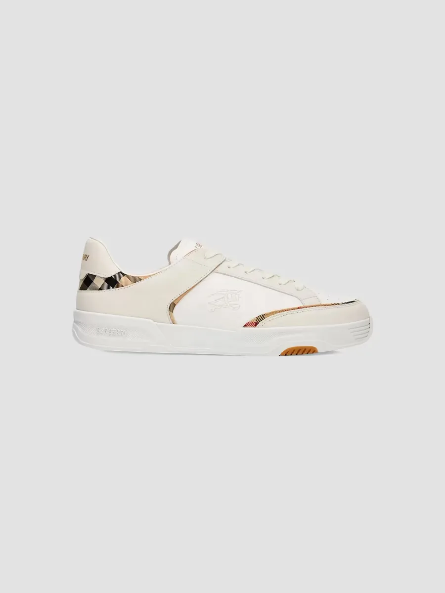 Harrow Leather & Nylon Low-Top Sneakers by Burberry
