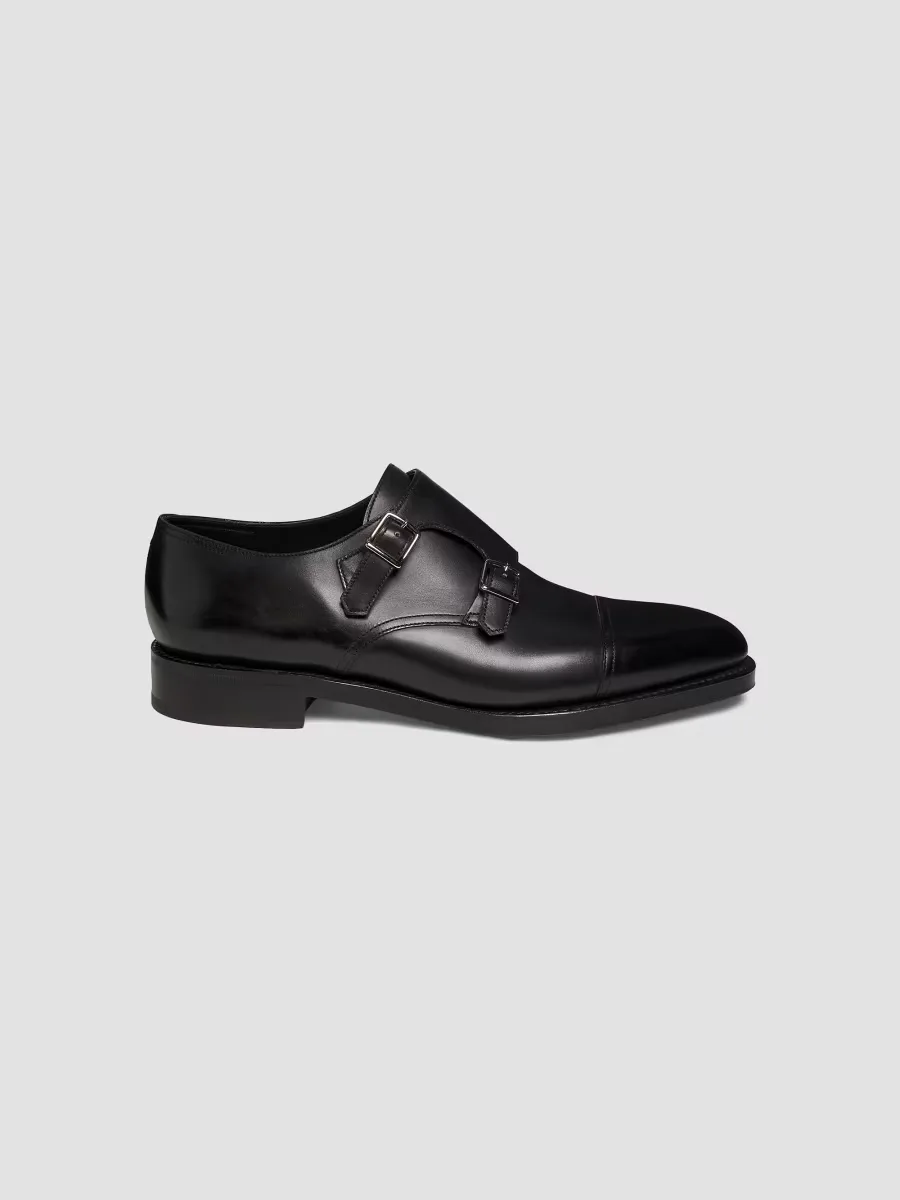William Double-Buckle Monk Shoes by John Lobb