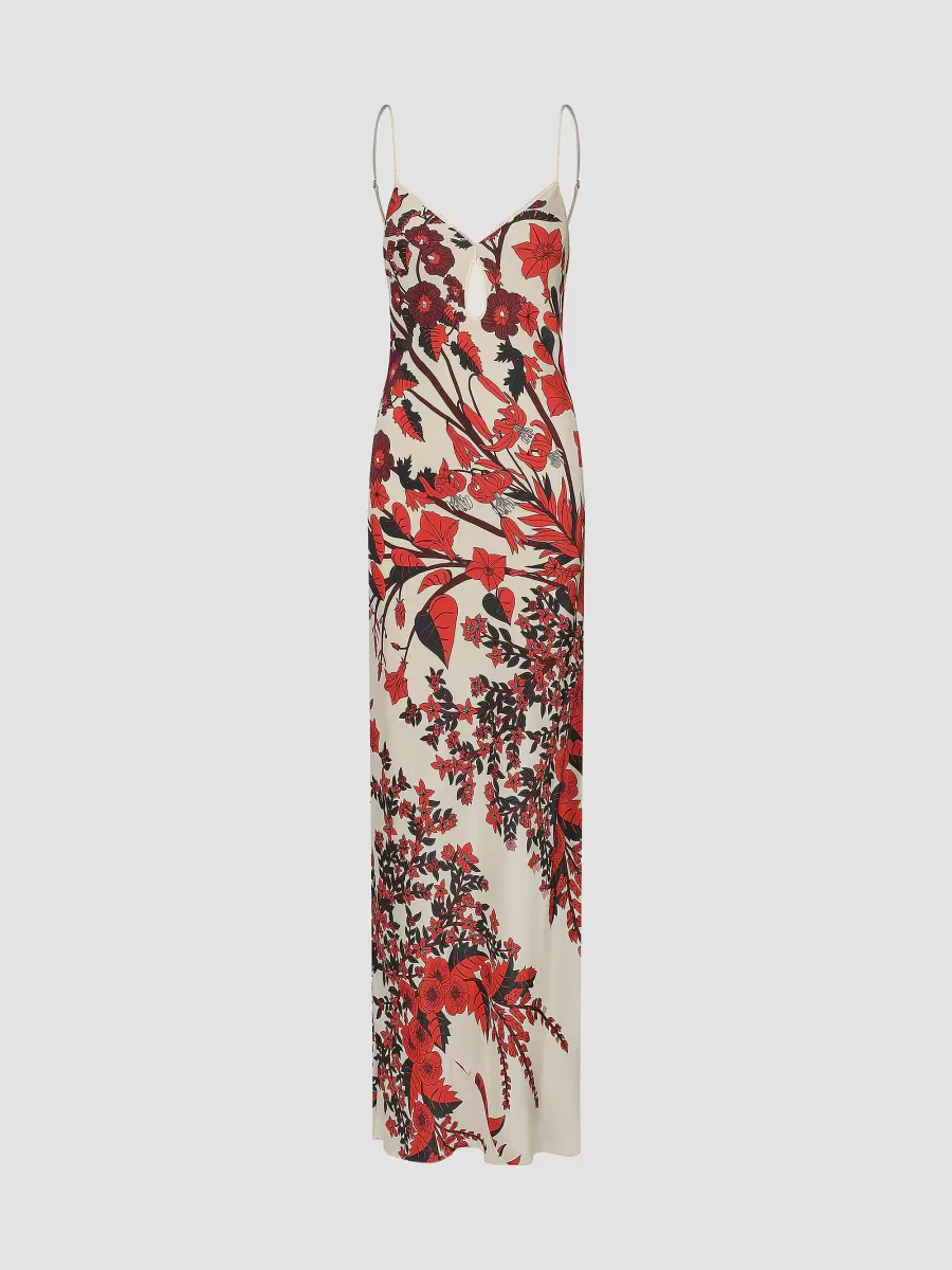 Clean Reinterpretation Silk Maxi Dress by Johanna Ortiz