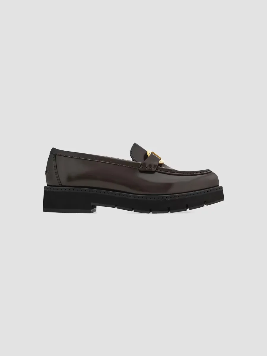 Maryan Leather Lug-Sole Loafers