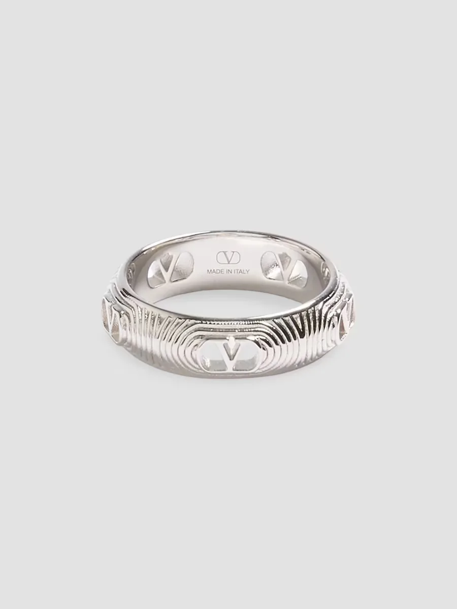 Ovalette Metal Ring by Valentino