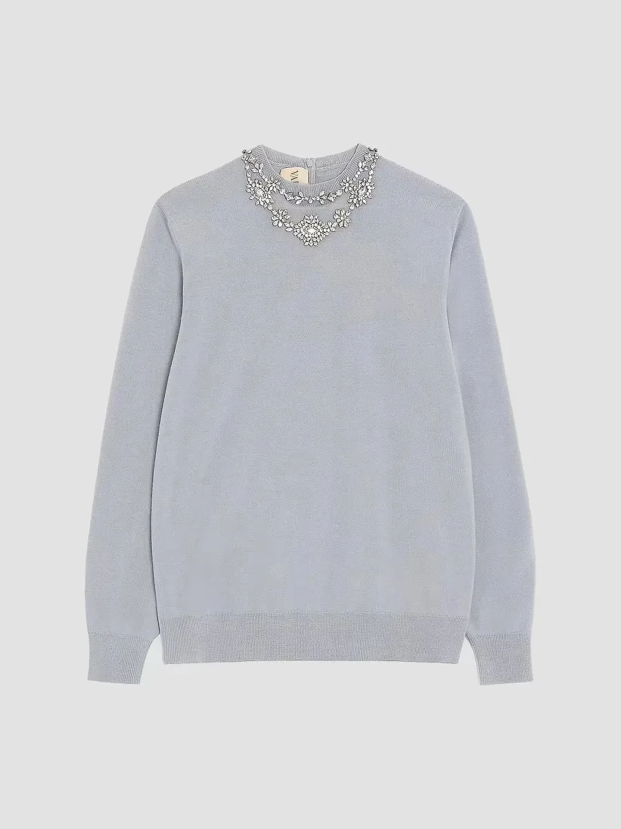 Embroidered Wool Sweater by Valentino