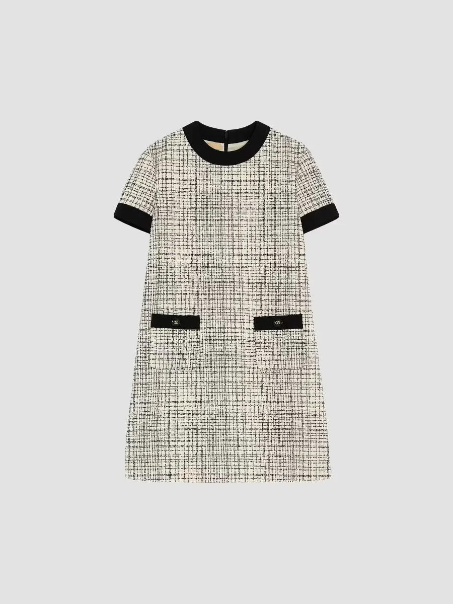 Short Dress in Square Tweed by Valentino