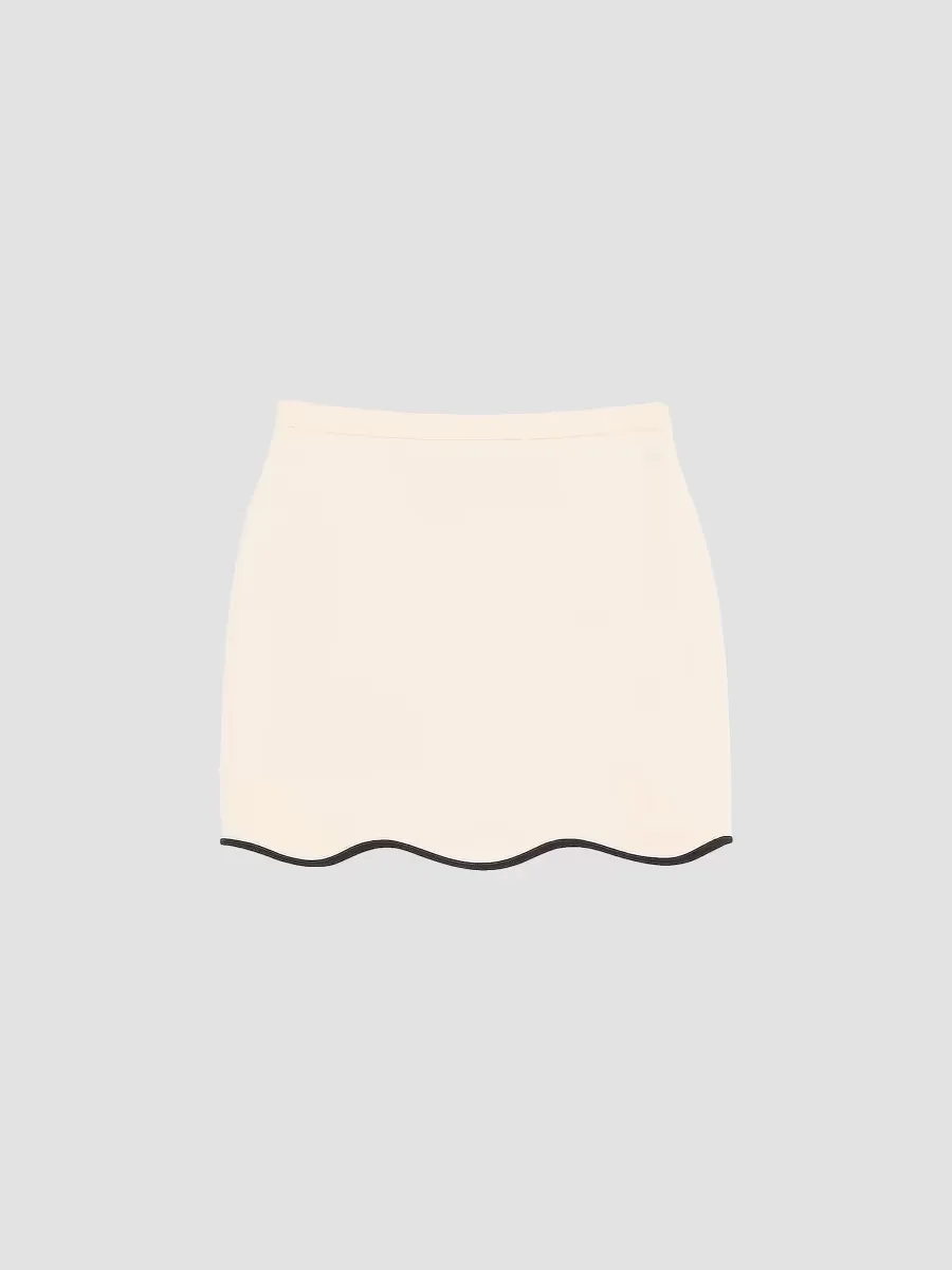Mini Skirt in Crepe Couture by Valentino