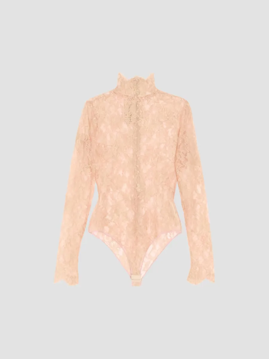 Lurex Lace Bodysuit by Valentino