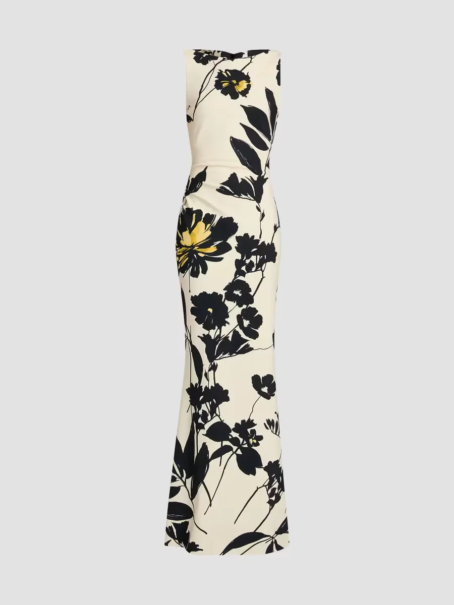 Ajour Floral Mermaid Gown by Chiara Boni La Petite Robe