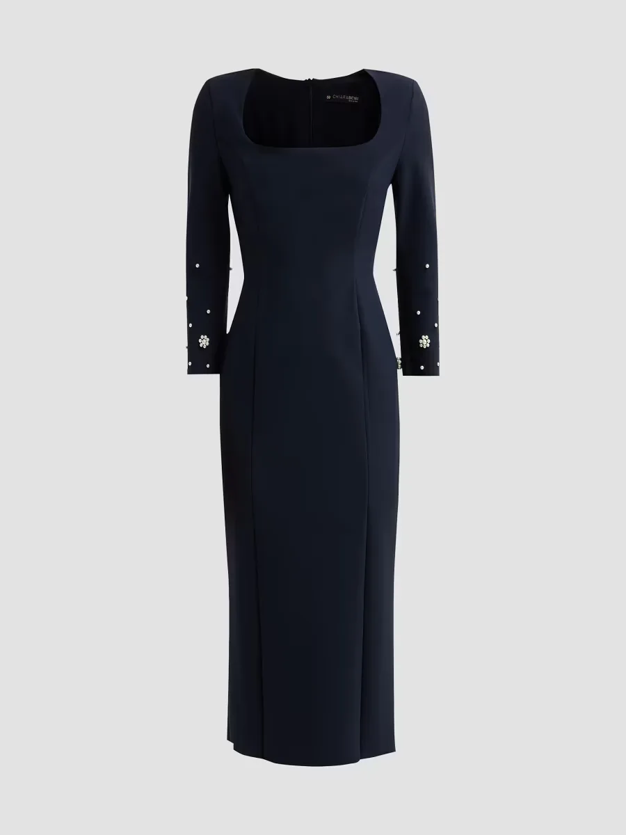 Aquari Embellished Midi Dress by Chiara Boni La Petite Robe