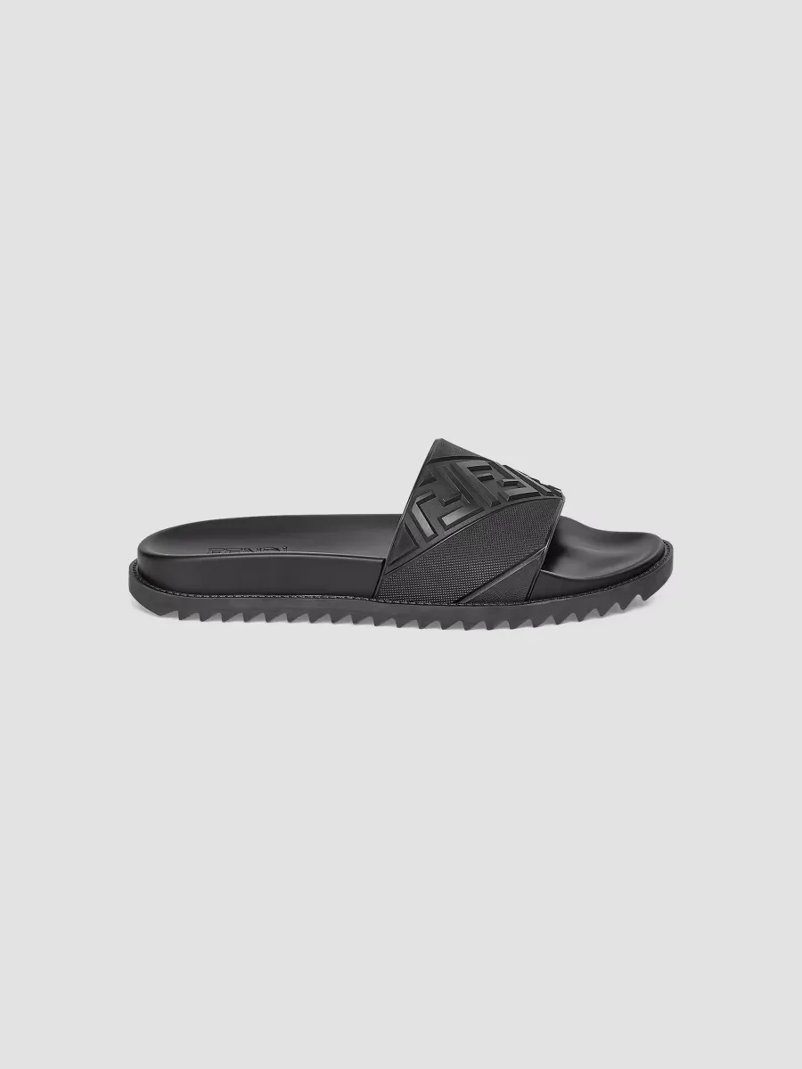 FF Diagonal Logo Print Slides by FENDI