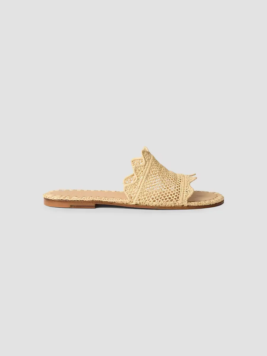 Lucia Woven Slide Sandals by Odiss