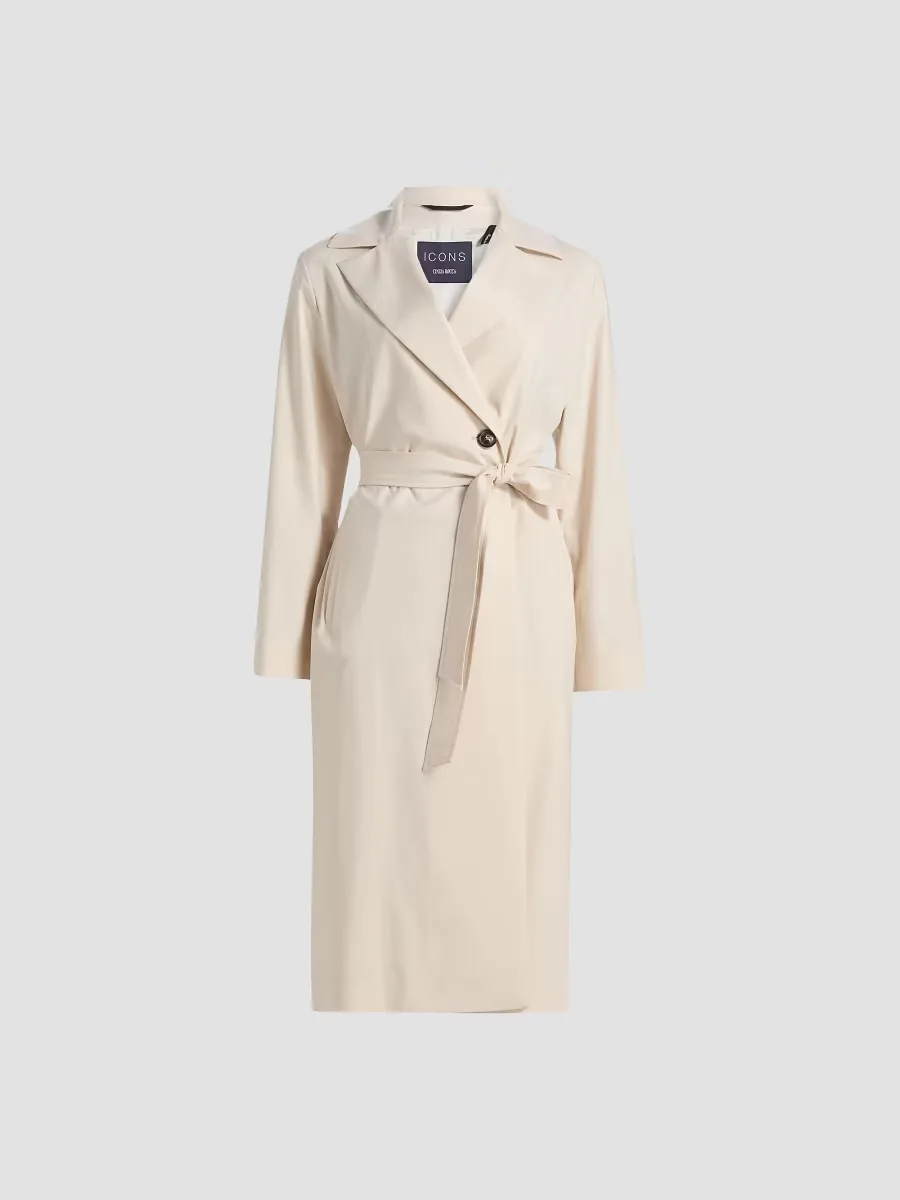 Wrap Cotton-Blend Trench Coat by Cinzia Rocca
