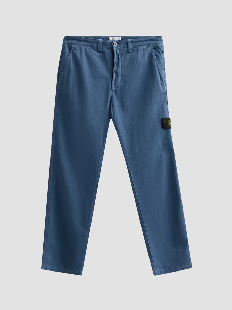 Textured Cotton Straight-Leg Pants by Stone Island